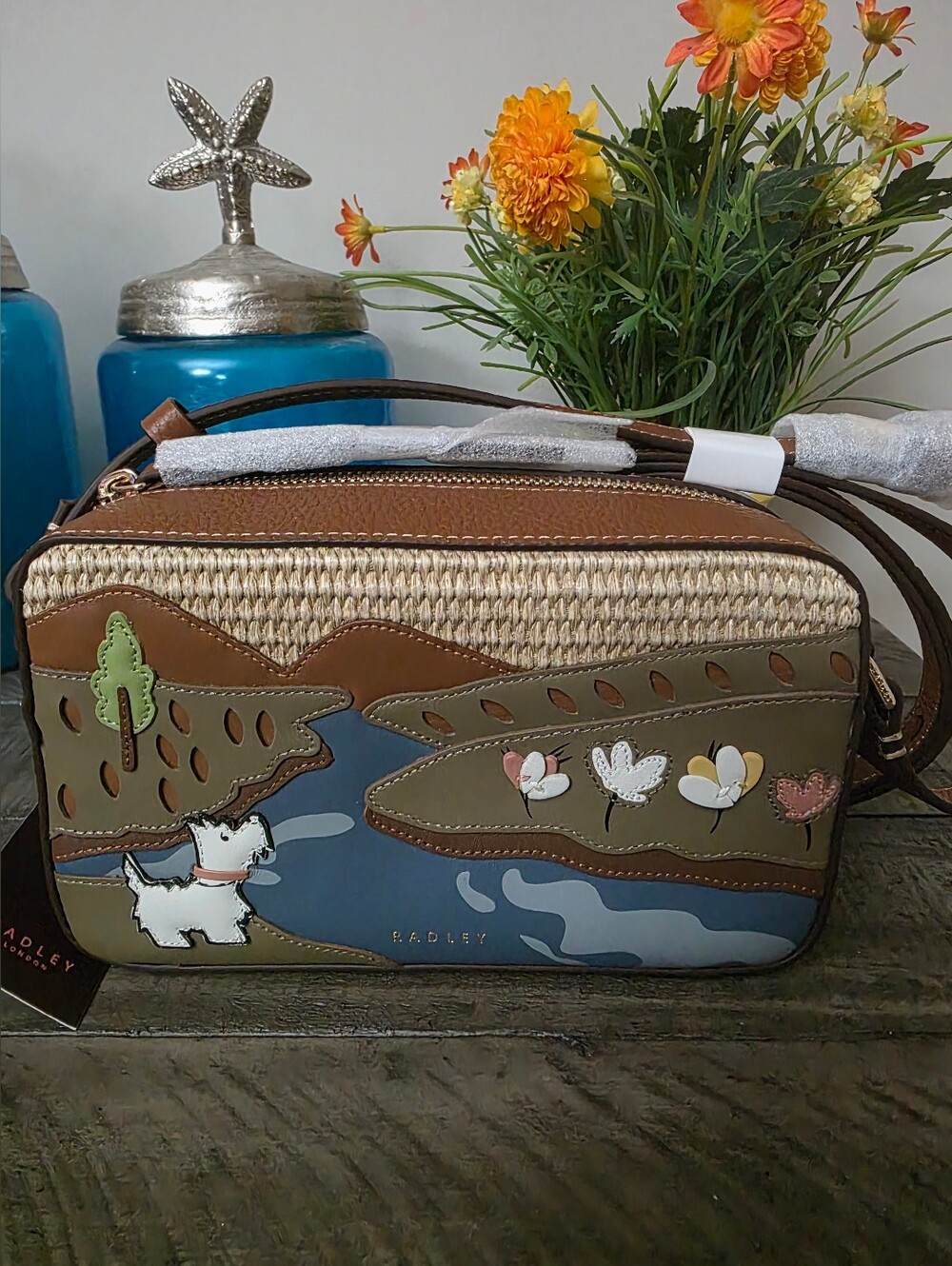 New Radley London Spring Daze Mini Zip Around Cross Body Picture Bag